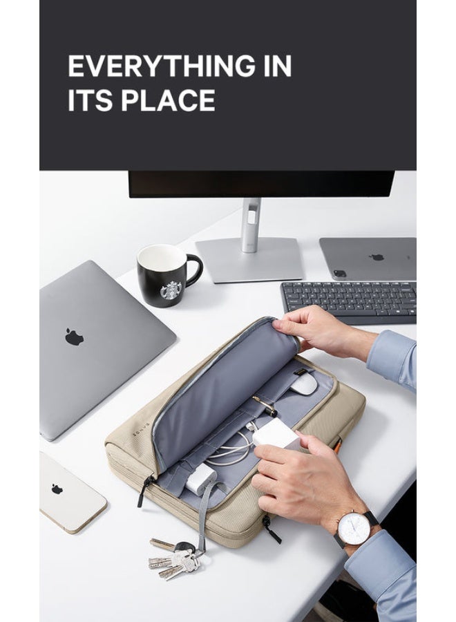 Bange 6801D Beige New Protective Water Resistant 15.6 Inch Laptop Sleeve - Image 3